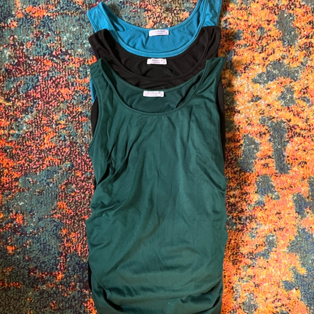 Women's Maternity Tank Tops - Teal, Black, Green